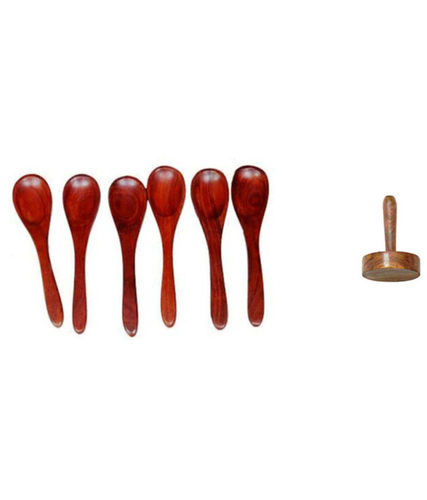 Desi Karigar Spoon Set Of 6 And 1 Masher