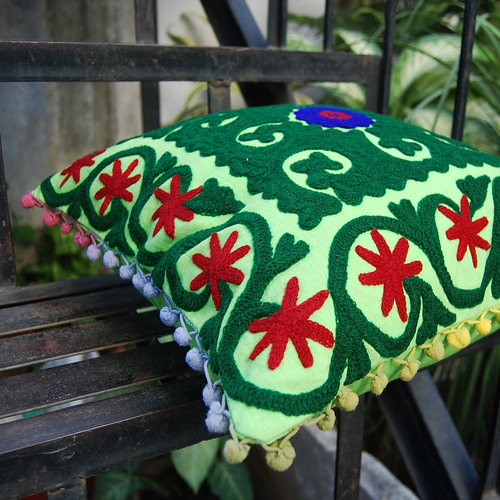 Indian handmade suzani cushion cover Throw Home Decor Cotton Pillow Cases