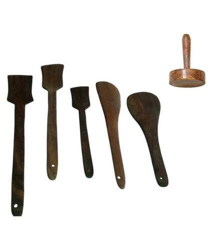 Desi Karigar 5 Sheesham Skimmers And 1 Masher