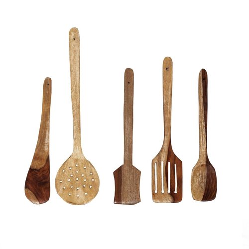 Desi Karigar Wooden Spoon Set Of 5