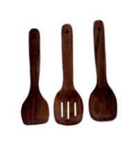 Desi Karigar Wooden Spatula Set - 3 Pcs