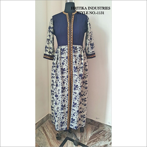 Rayon Long Ladies Kurtis