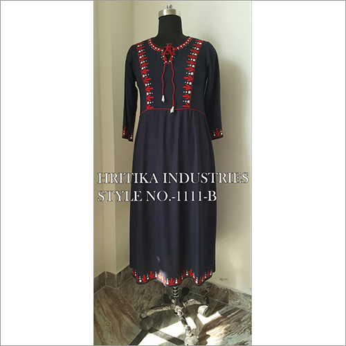 Cotton Embroidered Kurtis
