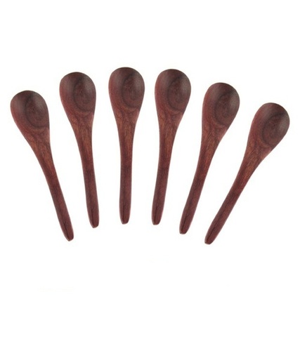 Desi Karigar Wooden Soup Spoons - Pack of 6