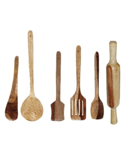 Desi Karigar Wooden skimmers set of 6