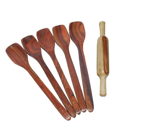 Desi Karigar Wooden Kitchen Tools Set Of 6