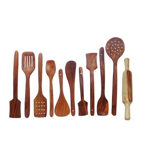Desi Karigar Wooden kitchen tools set of 11
