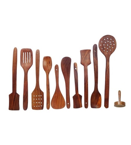 Desi Karigar Wooden kitchen essential tools set of 11