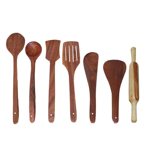 Desi Karigar Wooden Cutlery set of 7