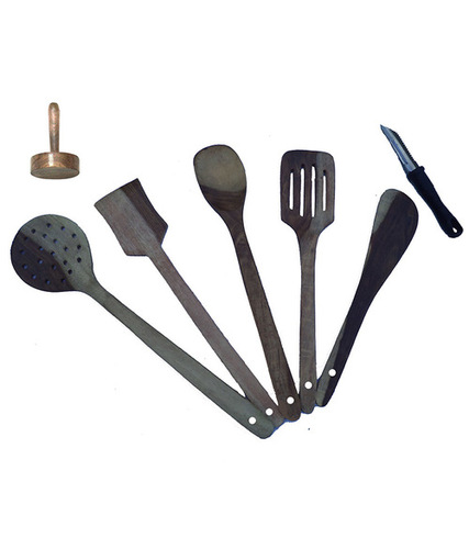 Desi Karigar wooden Kitchen tool set of 7