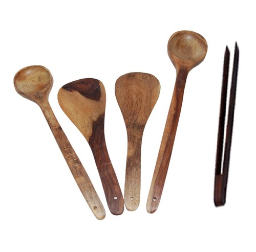 Desi Karigar Wooden ladles and chimta