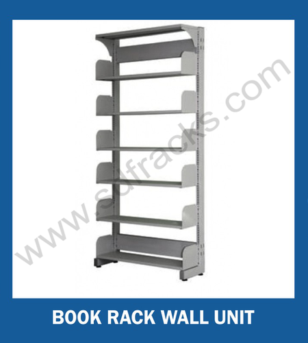 High Steel Book Rack Wall Unit