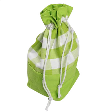 Block Check Green Gift Bag