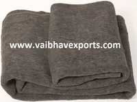 Military Wool Blankets - 50% To 80% Wool, 60x90 And 60x80 Inches, Grey/navy Blue/olive Green Colors, Plain Dyed, Hemmed Edges, Lightweight 1.5-3 Kg Ideal For Travel And Home Use