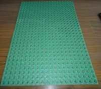 Bathroom Floor Mat - Pvc Rectangular Mat | Hand Washable, Modern Design, Waterproof, Rubber Tpr Backing, Machine Made Pattern