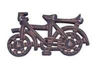 Desi Karigar Wooden Key Holder In Cycle Shape With Handicraft Design