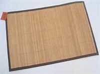 Bamboo Table Mat - Bamboo & Rubber Tpr | Machine Made, Durable Design, Eco-friendly Material, Non-slip Backing