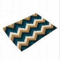 Cotton Table Mats - Cotton Material, 12x18 Inches | Rubber Tpr Backing, Machine Made For Enhanced Durability And Style