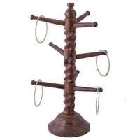 Desi Karigar Wooden Handicraft Wooden Bangle Stand