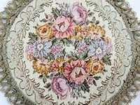 Embroidered Table Mats - Rubber Tpr Backing | Machine Made Pattern Design