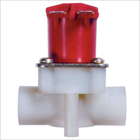 Straight magnetically latching valve