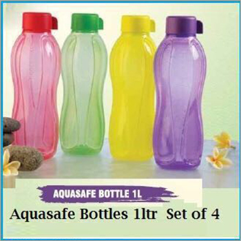 Aquasafe Bottles 1ltr Set of 4
