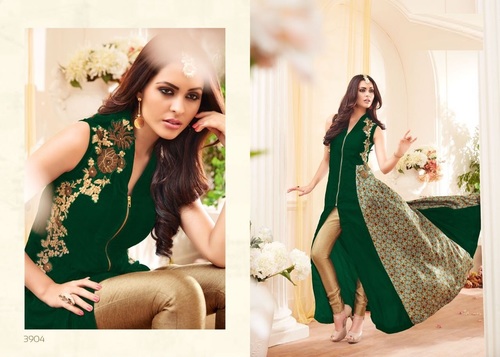 Green Shop Party Wear Stylish Suit Online