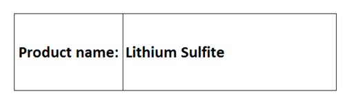 sulfites