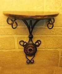 Desi Karigar (Heavy Iron)Beautiful wood & wrought iron Fancy wall bracket