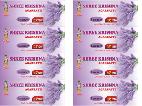 Shri Krishna Lavender Agarbatti - Bamboo 8 Inches 0.25 Inch Diameter | Soothing Aroma Long Lasting Eco-Friendly Meditation Aid