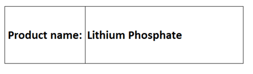 Lithium Phosphate