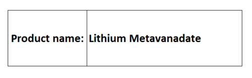 Metavanadates