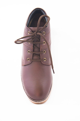 Molessi Brown High Ankle Leather Shoe