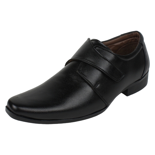 Molessi Black Textured Formal Shoe