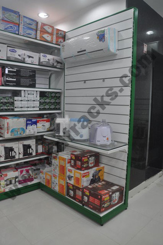 Electronics Store Racks - Powder Coated Finish | Multi-Purpose for Industrial Shop Supermarket and Warehouse Use