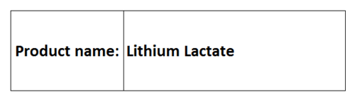 Lithium Lactate - White Crystalline Powder 99.5% Assay | Food Grade Biocompatible Excellent Solubility