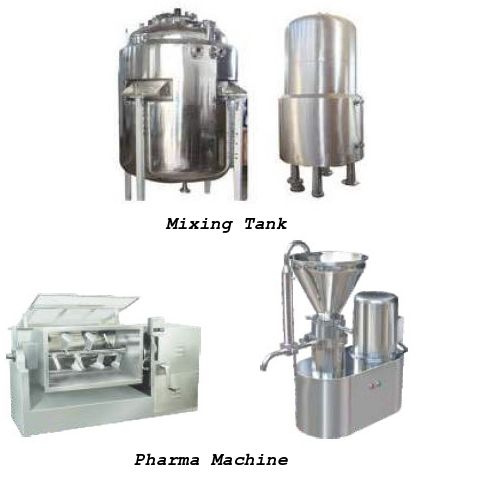 Pharmaceutical Mixing Tanks Application: Industrial