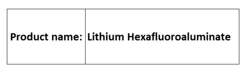 Hexafluoroaluminates