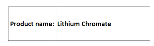 Lithium Compounds