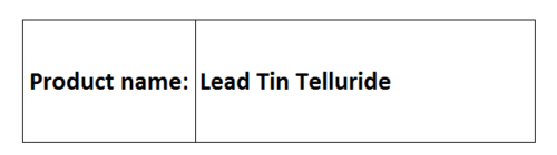 Tellurides