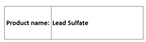 Lead Sulfate
