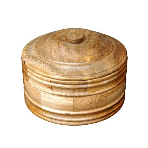 Desi Karigar Wooden Antique Handcrafted Chapati Box