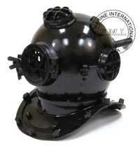 Black Antique Diver's Helmet - Mark V Diving Helmet In Antique Finish