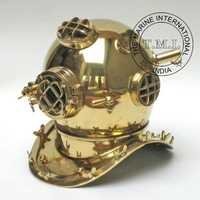 Brass Diving Helmet Mark V - U.S Navy Diner's Helmet