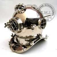 Brass Diver's Helmet Mark V Chrome Plated Special Edition