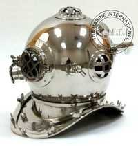 Chrome Diving Helmet Mark IV
