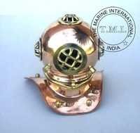Copper & Brass Diving Helmet - Table Decor Helmet