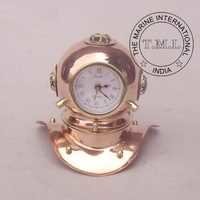 Brass & Copper Diver Helmet Clock