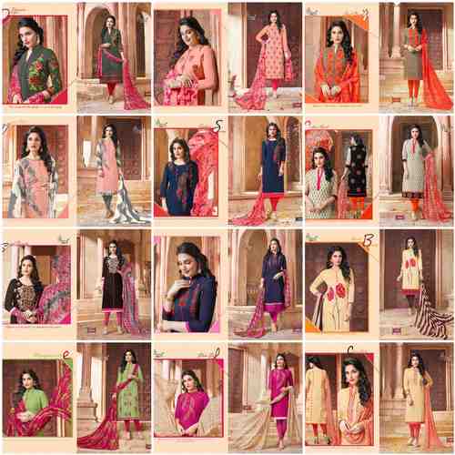 Heavy Emb on chanderi suits