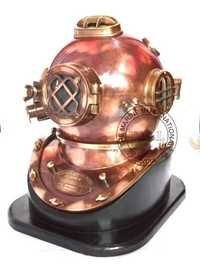 Vintage Look Antique Copper & Brass Diving Helmet